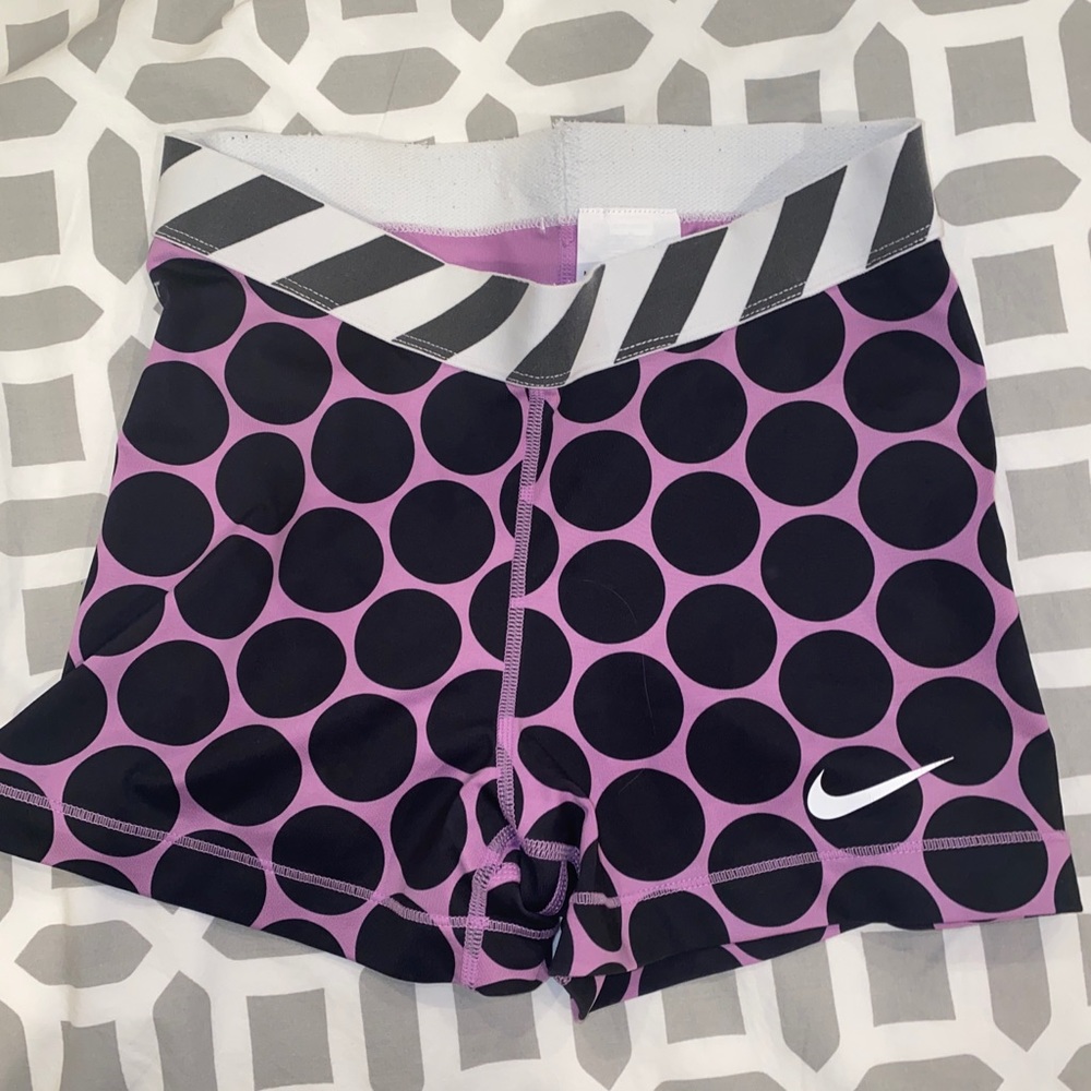 New Nike Pros in purple/black pattern!